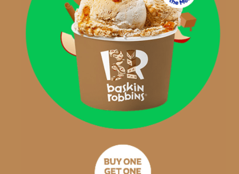 DEAL: Baskin Robbins - Buy One Get One Free Inside Out Apple Pie 1 Scoop Waffle Cone for Club 31 Members 3