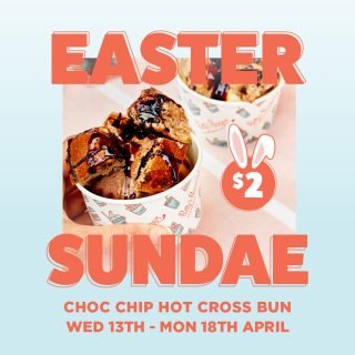 DEAL: Betty's Burgers - $2 Easter Sundae (until 18 April 2022) 8