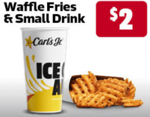 DEAL: Carl's Jr - $2 Waffle Fries & Small Drink via MyCarl's App 9