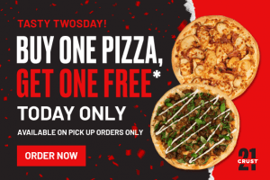DEAL: Crust - Buy One Get One Free Pizzas Pickup (19 April 2022) 3