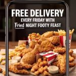 DEAL: KFC – Free Delivery on Fried Night Footy Feast via KFC App on Fridays
