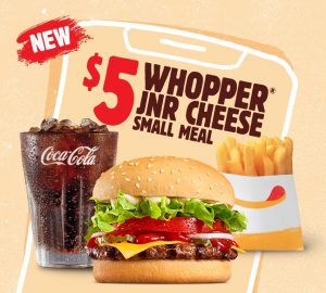 DEAL: Hungry Jack's 5 for $6.95 Super Stunner (Cheeseburger, Fries, Coke, 3 Nuggets, Drumstick) 8