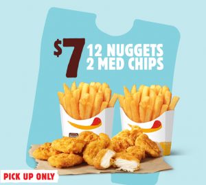 DEAL: Hungry Jack's - 12 Nuggets and 2 Medium Chips for $7 via App (until 18 April 2022) 3