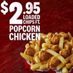 DEAL: KFC – $2.95 Loaded Chips with Popcorn Chicken (Selected Stores)