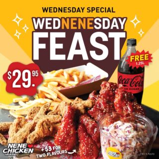 DEAL: Nene Chicken - $29.95 Wed-nene-sday Feast with 1.25L Drink on Wednesdays 6