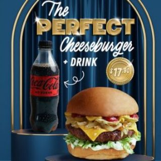 DEAL: Ribs & Burgers - $17.90 Cheeseburger & 390ml Drink 9