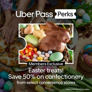 DEAL: Uber Eats - 50% off Confectionery at Selected Convenience Stores with Uber Pass 9