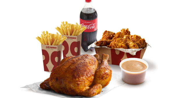 DEAL: Red Rooster Online Vouchers - $27.50 Big Reds Feast Pickup (50% off) & $39 Roast 'N' Fried Feast Delivered 2