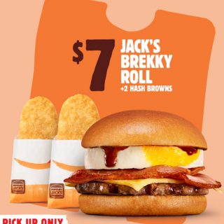 DEAL: Hungry Jack's - $7 Jack's Brekky Roll & 2 Hash Browns via App (until 23 October 2023) 7