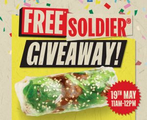 DEAL: Roll'd - Free Soldier Rice Paper Roll with Any Purchase (11am-2pm 19 May 2022) 7