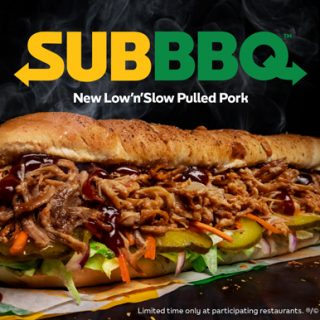 NEWS: Subway Low 'n' Slow Pulled Pork Sub 2