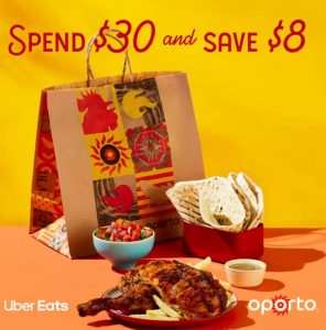 DEAL: Oporto - $8 off with $30 Spend via Uber Eats 28