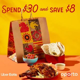DEAL: Oporto - $8 off with $30 Spend via Uber Eats 9