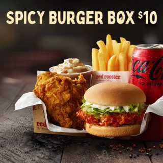 DEAL: Red Rooster $10 Spicy Burger Box Delivered with $25 Min Spend and Click & Collect 8