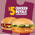 DEAL: Hungry Jack’s – $5 Chicken Royale and Cheeseburger via App (until 22 August 2022)