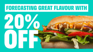 DEAL: Subway - 20% off with $10 Spend via Deliveroo (until 28 August 2022) 19
