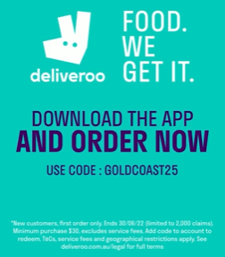 DEAL: Deliveroo - $25 off with $30 Minimum Spend for New Customers in Gold Coast (until 30 June 2022) 5
