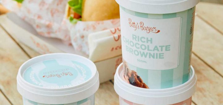 DEAL: Betty's Burgers - Free 500ml Ice Cream ($12 Value) with $50 Spend via App (until 14 June 2022) 1