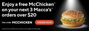 DEAL: McDonald's - Buy One Get One Free Standard McCafe Coffee (NSW/ACT) 8
