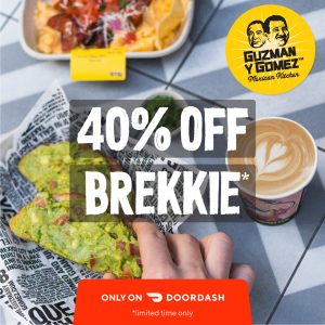 DEAL: Guzman Y Gomez - 40% off Breakfast via DoorDash (until 3 July 2022) 19