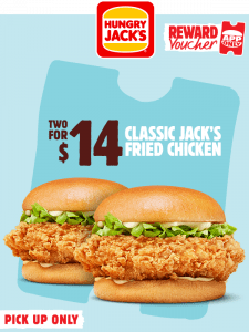 DEAL: Hungry Jack's App - 2 Big Jacks for $10 11