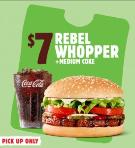 DEAL: Hungry Jack's - $7 Rebel Whopper & Medium Coke (until 31 October 2022) 3