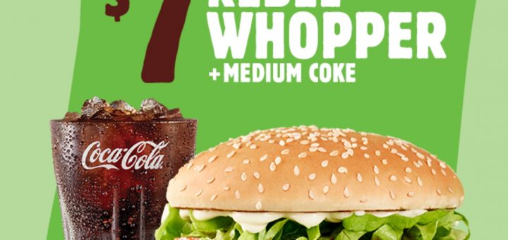 DEAL: Hungry Jack's - $7 Rebel Whopper & Medium Coke (until 11 July 2022) 1