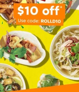 DEAL: Roll'd - $10 off with $30+ Spend via Menulog 7