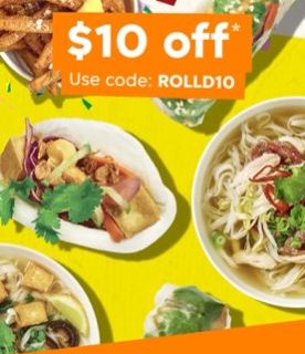 DEAL: Roll'd - $10 off with $30+ Spend via Menulog 4