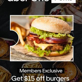 DEAL: Uber Eats - $15 off at Selected Burger Restaurants with $30 Spend for Uber Pass Members 3