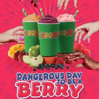 NEWS: Boost Juice - Dangerous Day To Be A Berry Range (Strawbs Mango, Bangin' Blueberry, Lychee Charm) 7