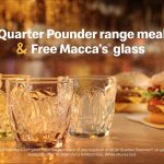 DEAL: McDonald’s – Free Glass with Medium or Large Quarter Pounder Range Meal (starts 3 August 2022)