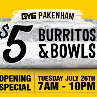 DEAL: Guzman Y Gomez Pakenham VIC - $5 Burrito or Burrito Bowl (26 July 2022) 9