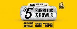 DEAL: Guzman Y Gomez Morayfield QLD - $5 Burrito or Burrito Bowl (9 August 2022) 3