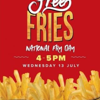 DEAL: Lord of the Fries - Free Fries 4-5pm on Tuesday 13 July 2022 (National French Fry Day) 1