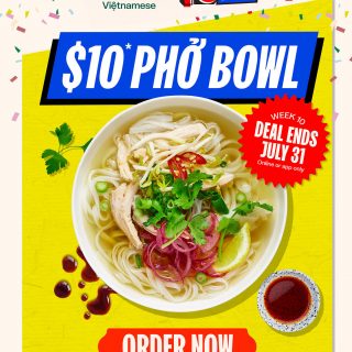 DEAL: Roll'd - $10 Pho Bowl via App or Website (until 31 July 2022) 10