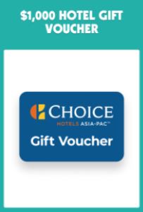 $1,000 Choice Hotels Gift Voucher - McDonald’s Monopoly Australia 2023 3