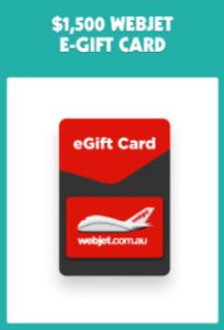 $1,500 Webjet eGift Card - McDonald’s Monopoly Australia 2022 1