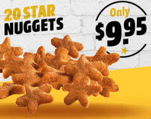 DEAL: Carl's Jr - 20 Star Nuggets for $9.95 via App 8