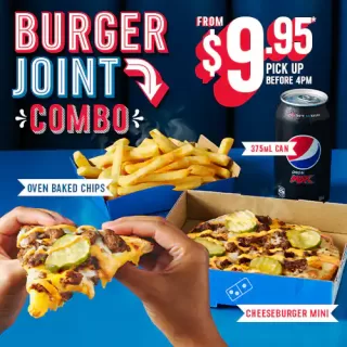 DEAL: Domino's - $9.95 Burger Joint Combo Before 4pm 1