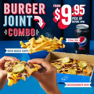 DEAL: Domino's - $9.95 Burger Joint Combo Before 4pm 3