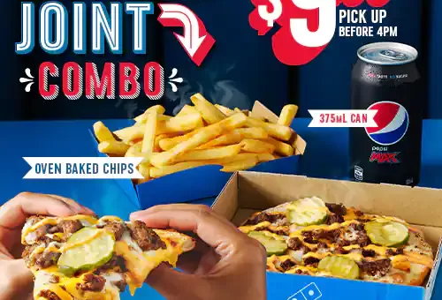 DEAL: Domino's - $9.95 Burger Joint Combo Before 4pm 4