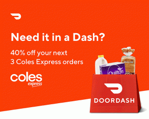 DEAL: DoorDash - 25% off with $20+ Spend at Coles Express (40% off DashPass) 8