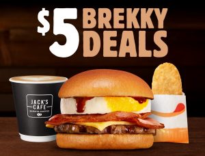 DEAL: Hungry Jack's - $5 Breakfast Deals on the Shake & Win App (until 7 August 2022) 3