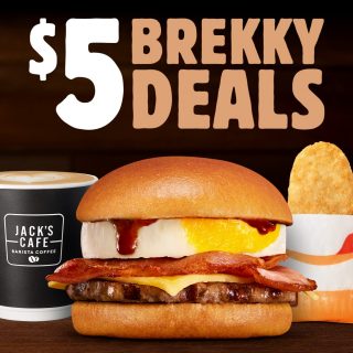 DEAL: Hungry Jack's - $5 Breakfast Deals on the Shake & Win App (until 7 August 2022) 8