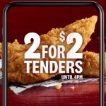 DEAL: KFC – 2 for $2 Tenders via App (Selected Stores)