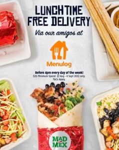 DEAL: Mad Mex – Free Delivery with $25 Spend Between 10am-4pm via Menulog (until 4 September 2022) 11