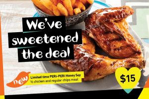 DEAL: Nando's - $15 Half Chicken with Peri-Peri Honey Soy Basting & Regular Side (until 28 August 2022) 5