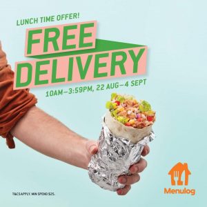 DEAL: Zambrero - Free Delivery with $25 Spend Between 10am-4pm via Menulog (until 4 September 2022) 10