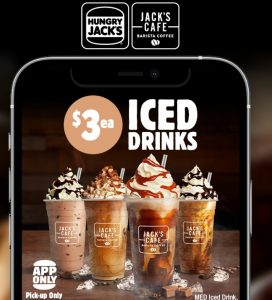 DEAL: Hungry Jack's - $3 Medium Iced Drink via App (until 11 September 2022) 3
